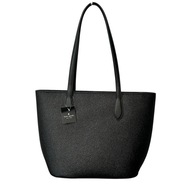 SOLD - KATE SPADE Glimmer Leather Tote Bag NWT Double Strap KE462 Large - Picture 3 of 13